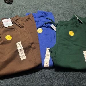Cat & Jack Kids Sweatpants - Brown, Blue, and Green